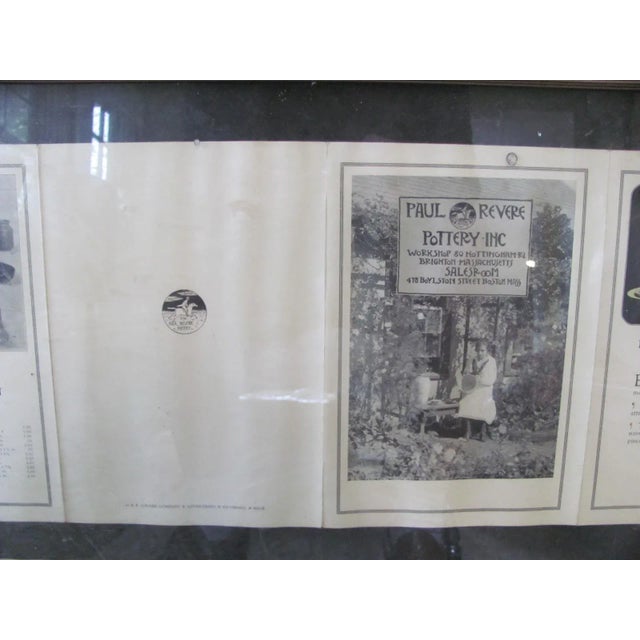 White 2 Paul Revere Pottery Brochures Framed Early 20th Century Saturday Evening Girls For Sale - Image 8 of 13