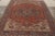 Traditional Hand-Knotted Antique Persian Heriz Rug, Rust-Red, White, Blue Medallion Pattern For Sale - Image 3 of 9