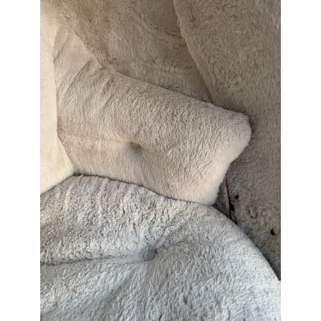 Attributed to Henrik Thor-Larsen “Ovalia” Egg Chair W/ Speakers – Yellow & Beige – Space Age Mid Century Modern (1968 Torlan Sweden) For Sale In Naples, FL - Image 6 of 12