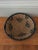 African Hand-Made Round Basket, 10.5 In. Diameter, Natural and Black For Sale In San Francisco - Image 6 of 6
