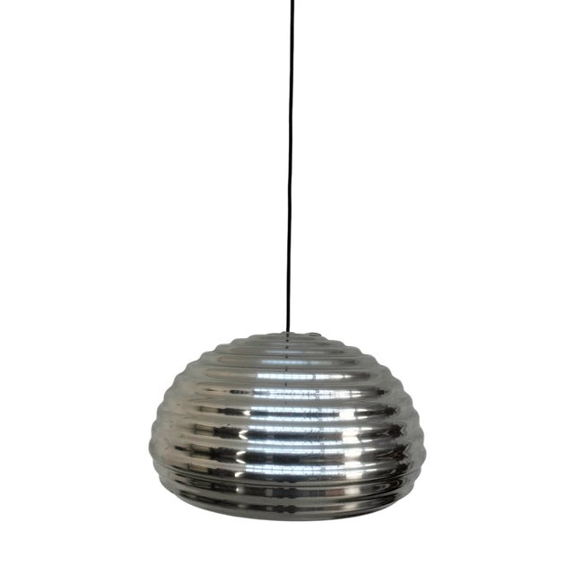 Splugen Brau Pendant Lamp in Aluminum by Achille and Piergiacomo Castiglioni for Flos, 1970s For Sale