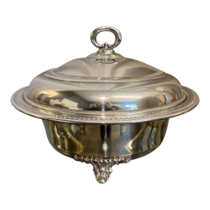 English Regency Silver Lidded Serving Bowl