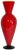 David Levi Signed Ibex 2004 Art Glass Red Vase For Sale In New York - Image 6 of 14