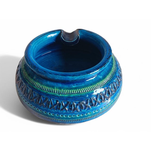 Large Ashtray by Aldo Londi - Rimini Blu for Bitossi, Italy, 1960s For Sale - Image 10 of 16