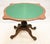 Gold Victorian Card Table in Burr & Walnut, 1880s For Sale - Image 8 of 12
