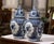 Ceramic Pair of Mid-Century Dutch Delft Blue and White Faience Ginger Jars For Sale - Image 7 of 10