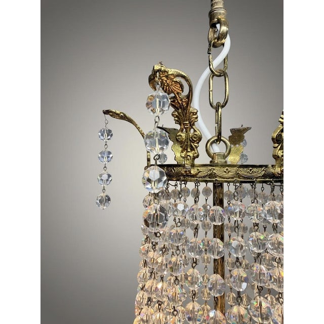 Antique French Empire Style Chandelier, 1900s For Sale - Image 5 of 7