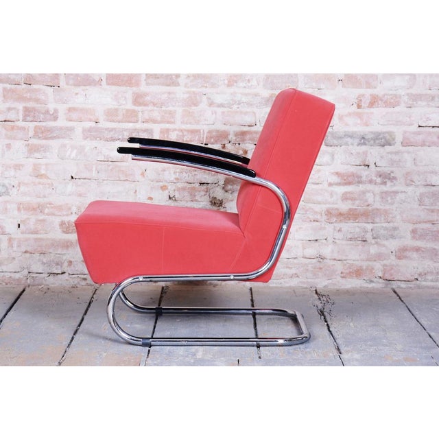 Metal Bauhaus Chrome Armchair attributed to W. Gispen for Mücke-Melder, 1930s For Sale - Image 7 of 9