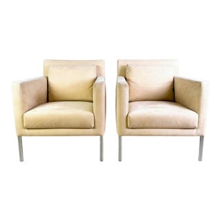 Jason 391 Armchair in Beige Suede from Walter Knoll For Sale