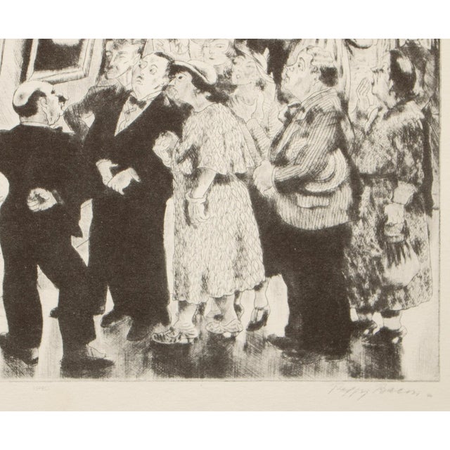 1930s 1939 After Peggy Bacon "Esthetic Pleasure", First Edition Period Offset Lithograph For Sale - Image 5 of 9