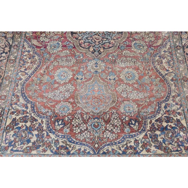 Brown Antique Tehran Rug 4'6'' x 6'10'' For Sale - Image 8 of 11
