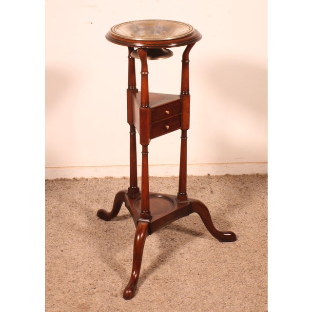 18th Century Mahogany Barber Table For Sale - Image 3 of 15