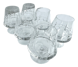 Vintage Cut Crystal Cognac Glasses, 1970s, Set of 6