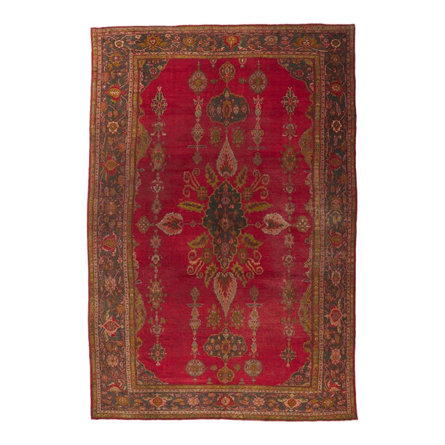 Late 19th Century Persian Sultanabad Rug, 11'04 X 16'11 For Sale