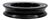 Large Black Blown Glass Double-Edged Dish by Renato Anatra, circa 1980 For Sale