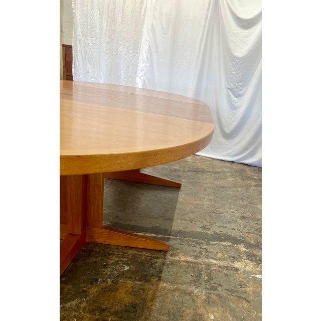 Teak Oval Expandable Dining Table by John Mortensen for Heltborg | Chairish