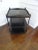 Very good quality with an aged crackle finish with gold highlights. Attributed to Brunschwig & Fils (Elgin tiered table)