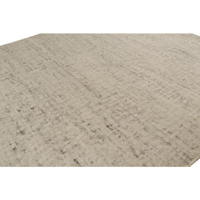 2010s Rug & Kilim’s Modern Textural Rug in Beige and Brown Salt and Pepper Tones For Sale - Image 5 of 7