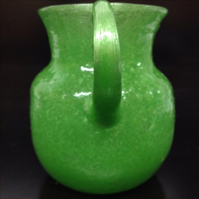1930s ** Napoleone Martinuzzi Green Pulegoso Jug For Sale - Image 5 of 6