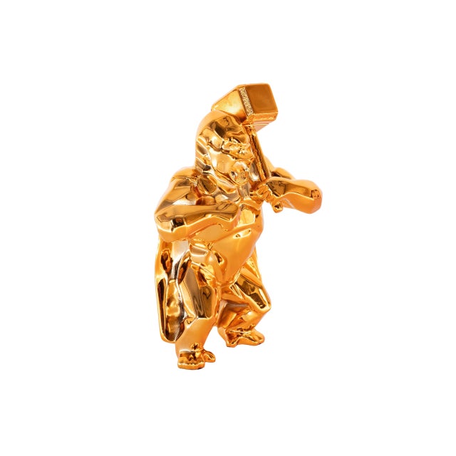 Orange Resin Hammer Kong from Richard Orlinski For Sale - Image 9 of 10