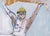"Apollo" Chase Finlay Ballet Dancer - Figurative Abstract on Paper This dynamic figurative abstract painting by Marc...