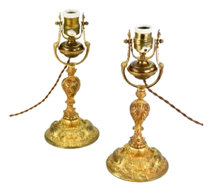 Antique Gimbal Lights, Set of 2