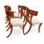 Mid-Century Modern Solid Walnut Upholstered Klismos Dining Chairs Set of 6 For Sale - Image 3 of 5