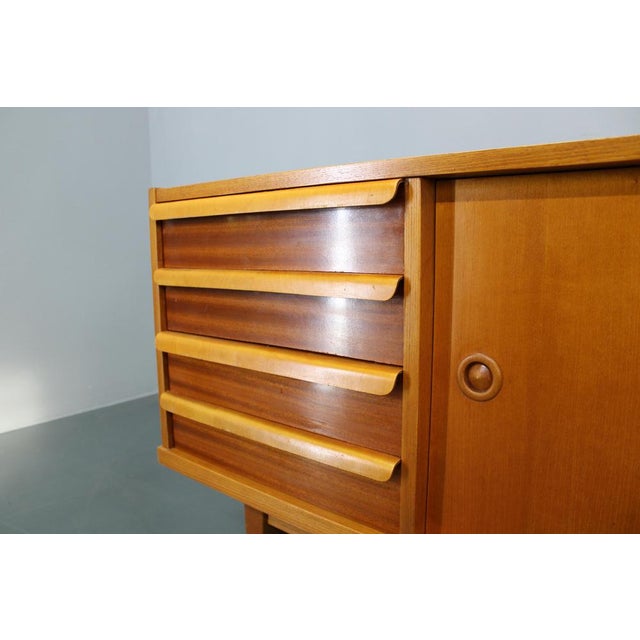 Mid-Century Teak and Maple Sideboard, Czechoslovakia, 1960s For Sale - Image 8 of 16