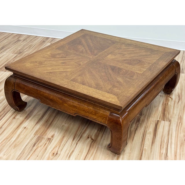 Vintage Thomasville Ming Leg Wood Coffee Table For Sale In Kansas City - Image 6 of 11