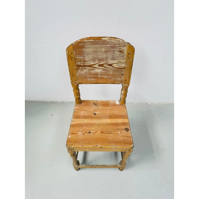 Antique 18th Century Swedish Gustavian Pine Chair For Sale - Image 5 of 14