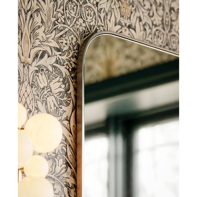 Contemporary Regina Andrew Amara Mirror, Polished Nickel For Sale - Image 3 of 8