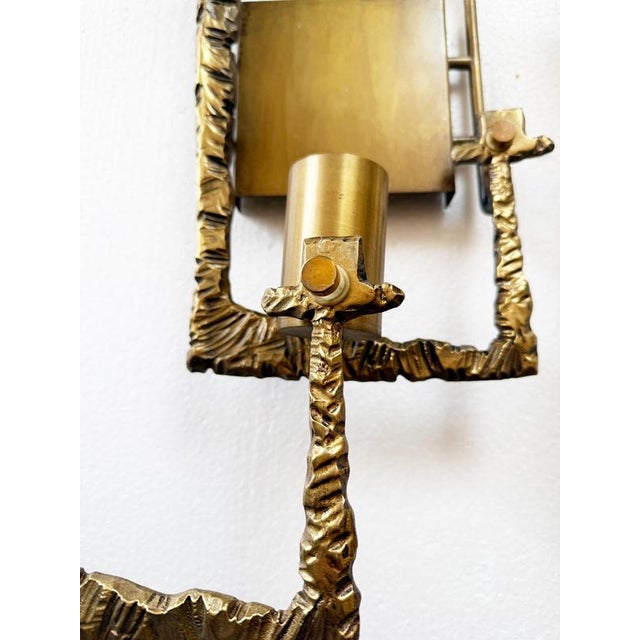 1960s Sconces Bronze Frames without Glasses by Angelo Brotto for Esperia, 1960s, Set of 2 For Sale - Image 5 of 10