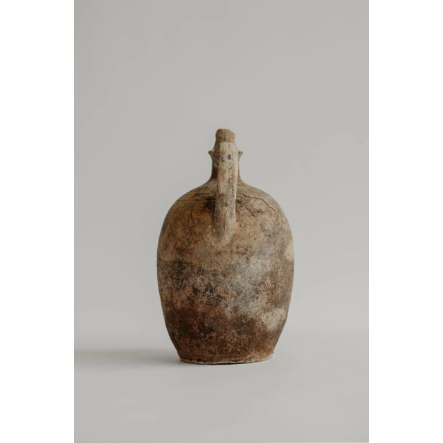 Contemporary Hand-Thrown Terracotta Vessel For Sale - Image 3 of 3