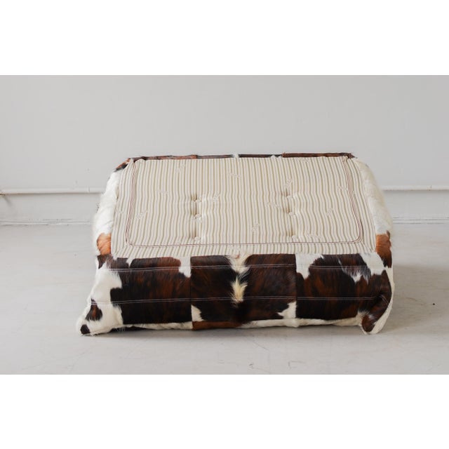 1970s Togo 2-Seater Sofa in Cow Leather by Michel Ducaroy for Ligne Roset, 1970 For Sale - Image 5 of 8