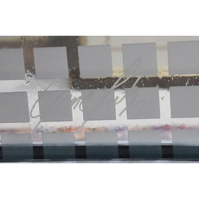 Carol Lutz (American, Contemporary) Abstract Glass and Metal Sculpture 81" H x 36" W x 18 1/4" D A monumental abstract...
