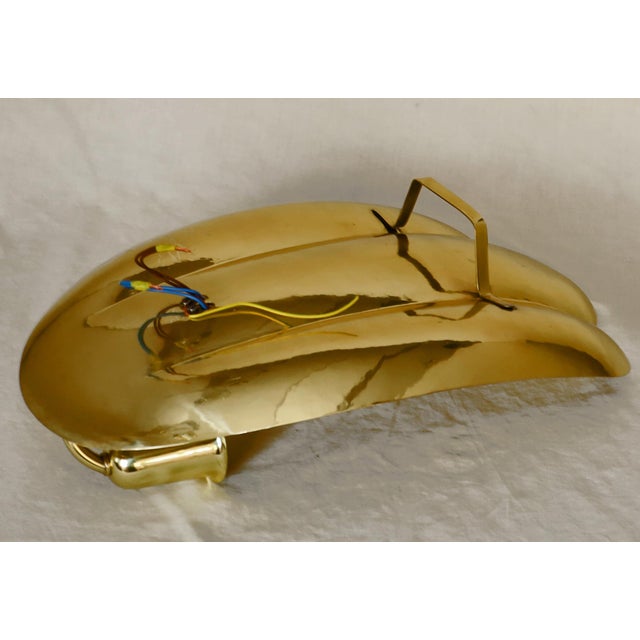 Gold Vintage Art Deco Wall Lamp, 1920s For Sale - Image 8 of 11