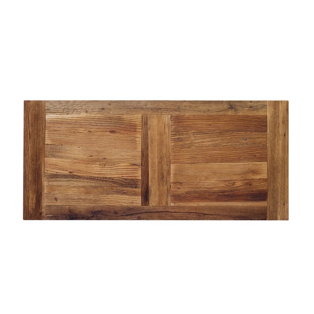 Matthew Izzo Home Reclaimed Elm Wood Monestary Dining Table For Sale - Image 4 of 6
