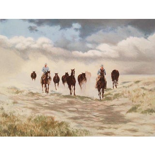 1982 "Storm Brewing" Lithograph Signed and Numbered by Gwendolyn Branstetter For Sale