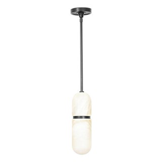 Salon Alabaster Pendant, Oil Rubbed Bronze For Sale