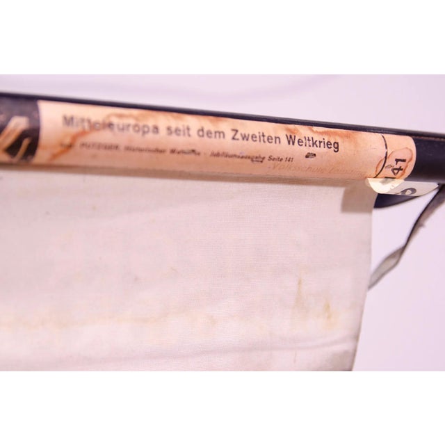 Vintage German School Map of Central Europe, 1961 For Sale - Image 11 of 16