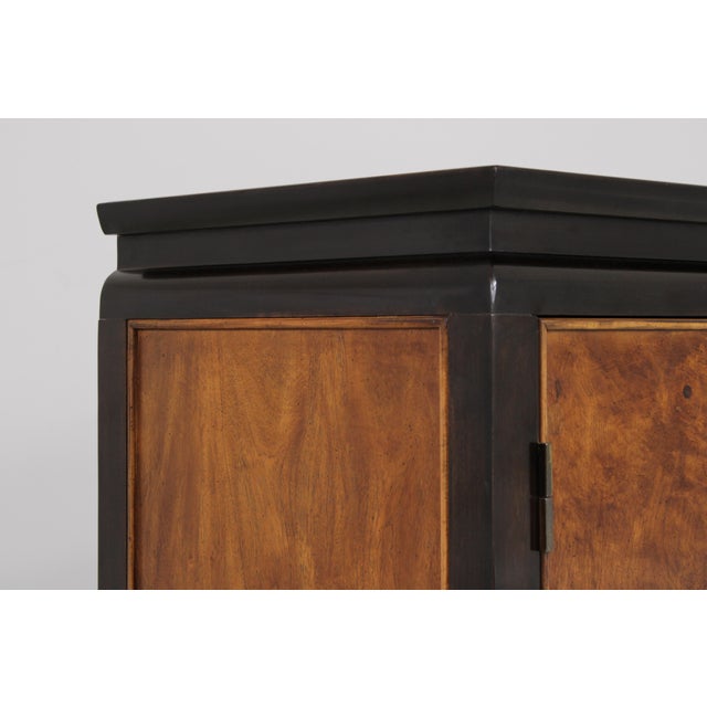 Century Chinoiserie Style Burlwood Armoire For Sale - Image 10 of 13