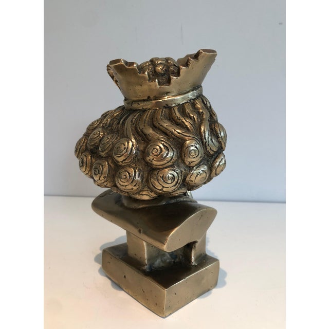 Bronze Bust. French Work. Circa 1940 For Sale - Image 10 of 12