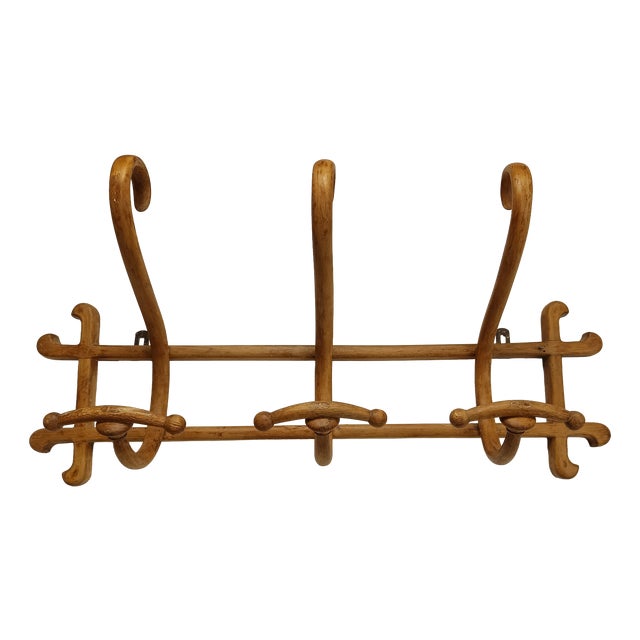 Wall-Mounted Coat Rack from Thonet, 1890s For Sale