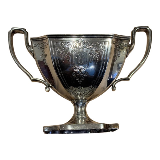 Antique Victorian Sterling Silver Double Handed Bowl For Sale