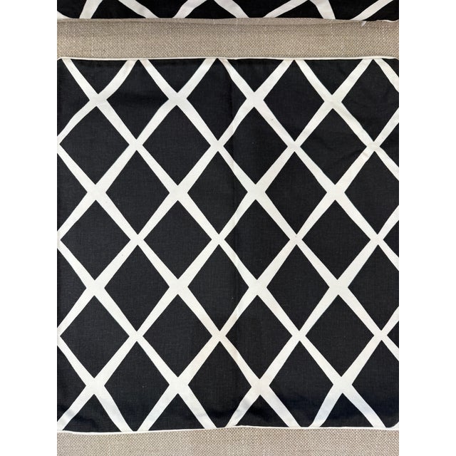 Serena & Lily Lattice Print Pillow Covers, Pair For Sale - Image 9 of 12