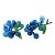 60s Italian Hand Blown Glass Blue Grapes, Pair For Sale