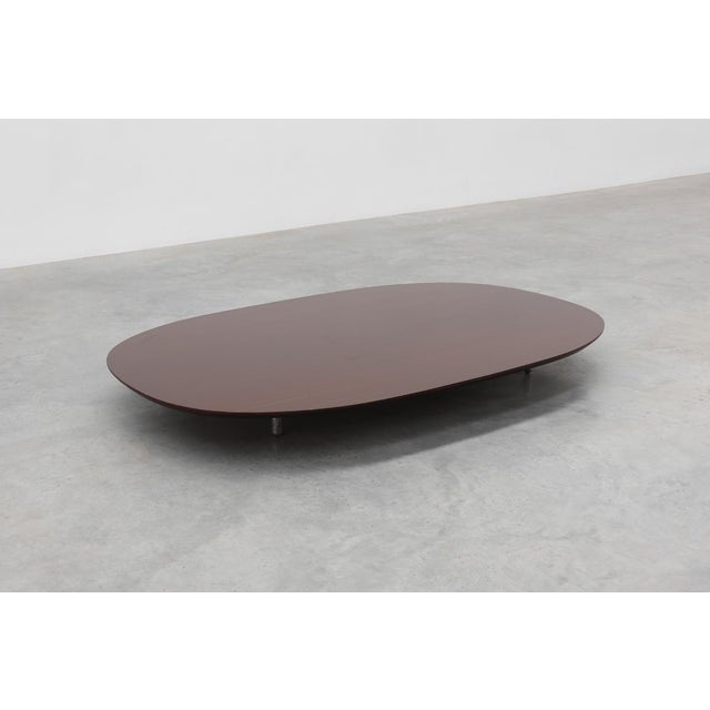 Minimalist Walnut Coffee Table from Cappellini, Italy, 1990s For Sale - Image 12 of 12