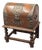 Spanish Baroque Dome Top Trunk + Stand, Antique For Sale