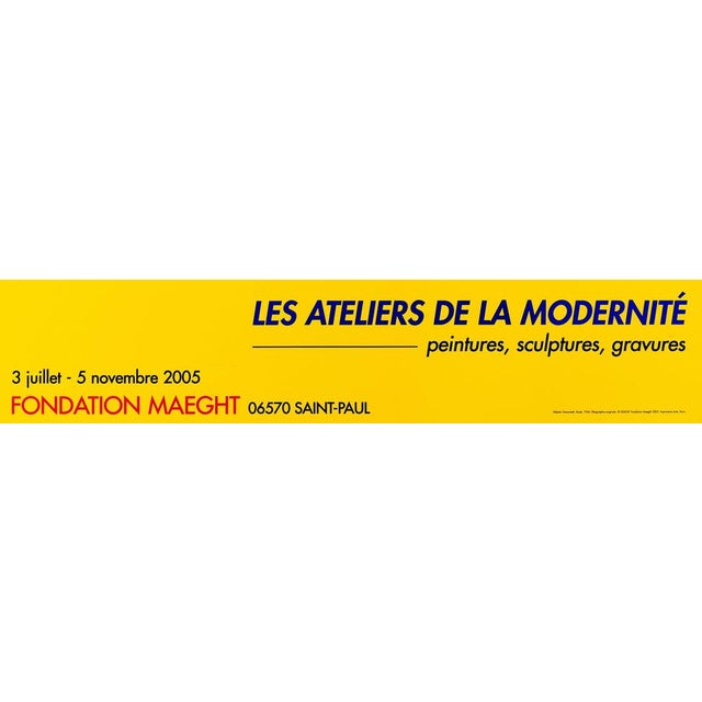 Les Ateliers de la Modernité Poster by Alberto Giacometti For Sale - Image 4 of 5