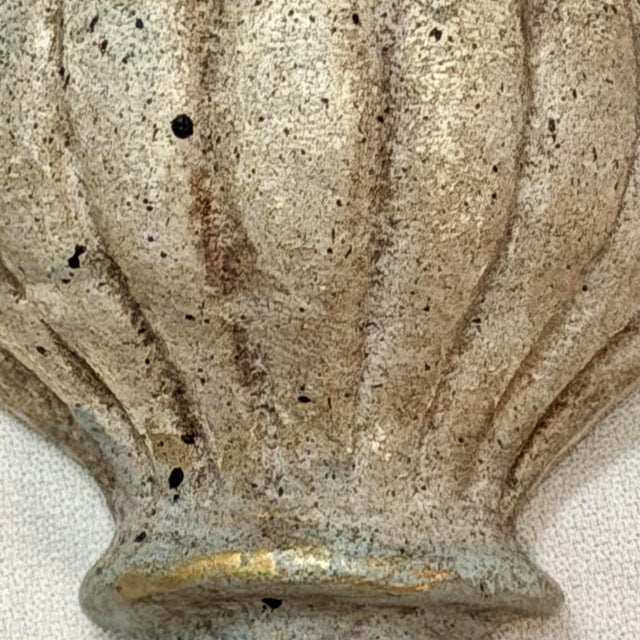 Vintage Monumental Neoclassical Corinthian Wall Bracket in Bespoke Gustavian Finish - Newly Painted For Sale In Mobile - Image 6 of 12